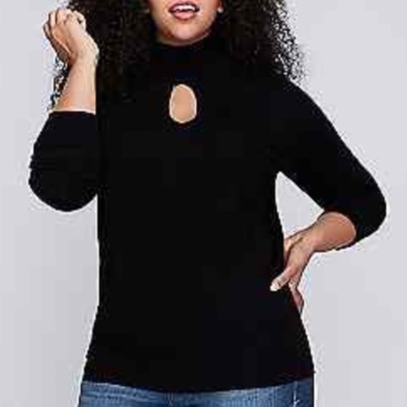 Lane Bryant Tops - LANE BRYANT SIZE 22/24 BLACK TURTLE NECK KEYHOLE Lane Bryant Tops - LANE BRYANT SIZE 22/24 BLACK TURTLE NECK KEYHOLE